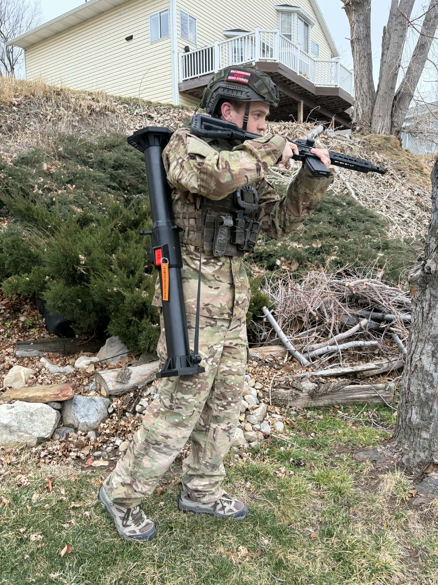 RAT-50 – Reusable Anti-Tank 40mm Airsoft Foam Rocket Launcher