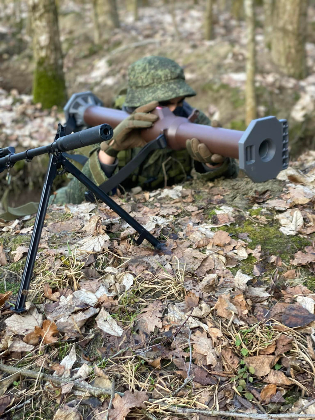 RAT-50 – Reusable Anti-Tank 40mm Airsoft Foam Rocket Launcher